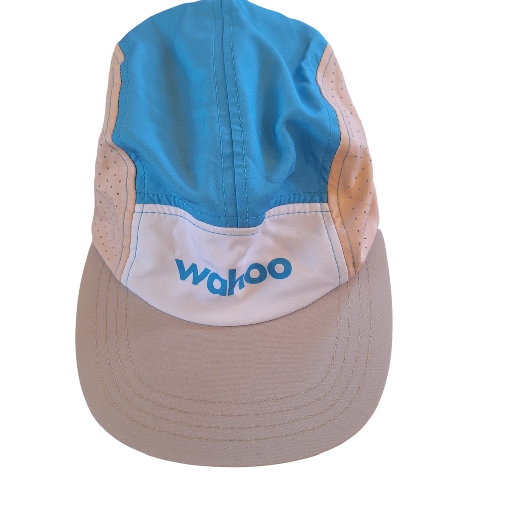 Boco Gear Wahoo Fitness Running Cycling Panel Lightweight Cap Hat  Strapback OS